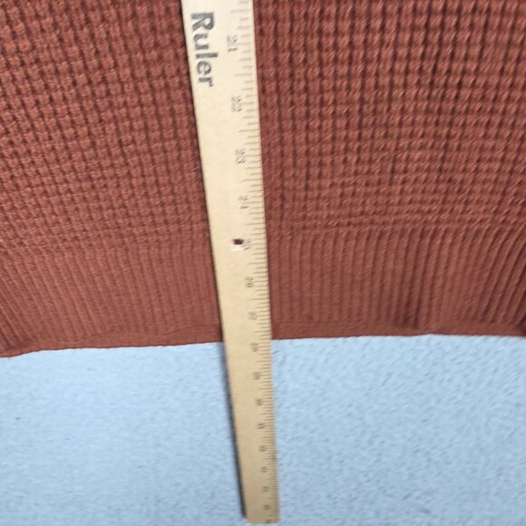 Express Sweater Mens Size 2XL Brown Oversized Heavyweight Waffle Knit Hooded NWT - Picture 8 of 10